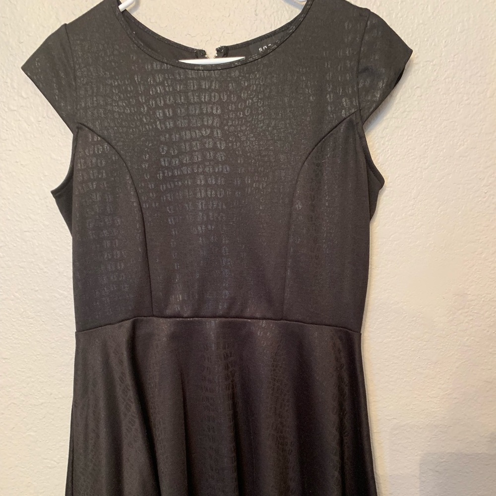 Crocodile print skater dress